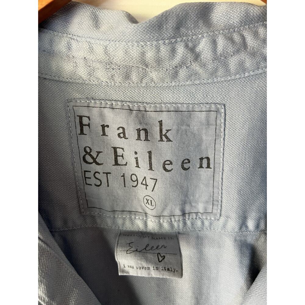 Frank & Eileen The Eileen Light Denim Blue Cotton Relaxed Button Down Shirt XL - Picture 2 of 9